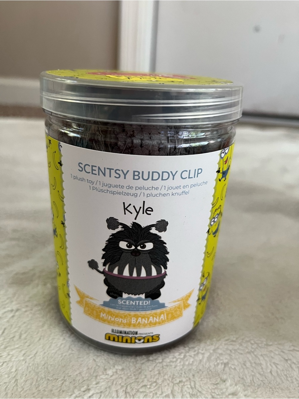 Scentsy Minions Kyle Buddy Clip - Black with Yellow Accents